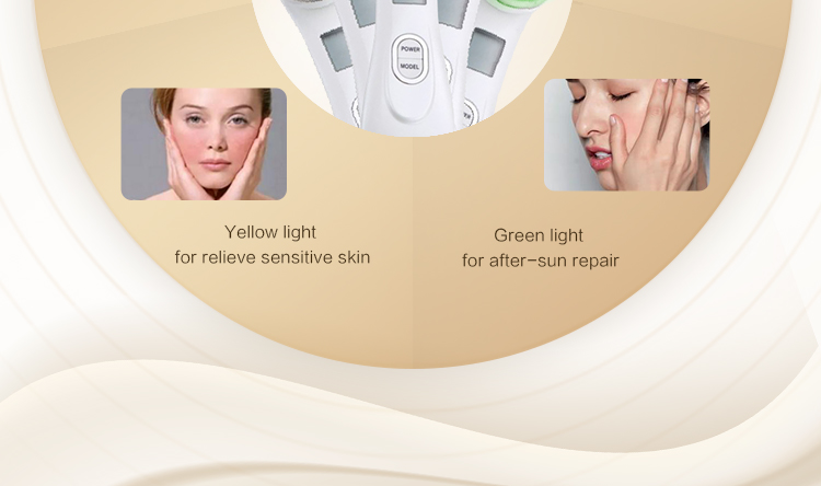 5 colors led light for choice with RF&EMS Face Beauty Instrument BP-9905